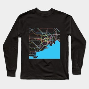 Tokyo Subway Map Long Sleeve T-Shirt